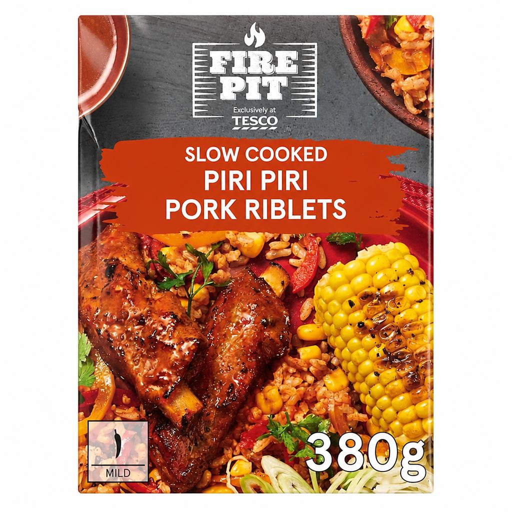 Tesco Firepit Piri Piri Pork Riblets 380g