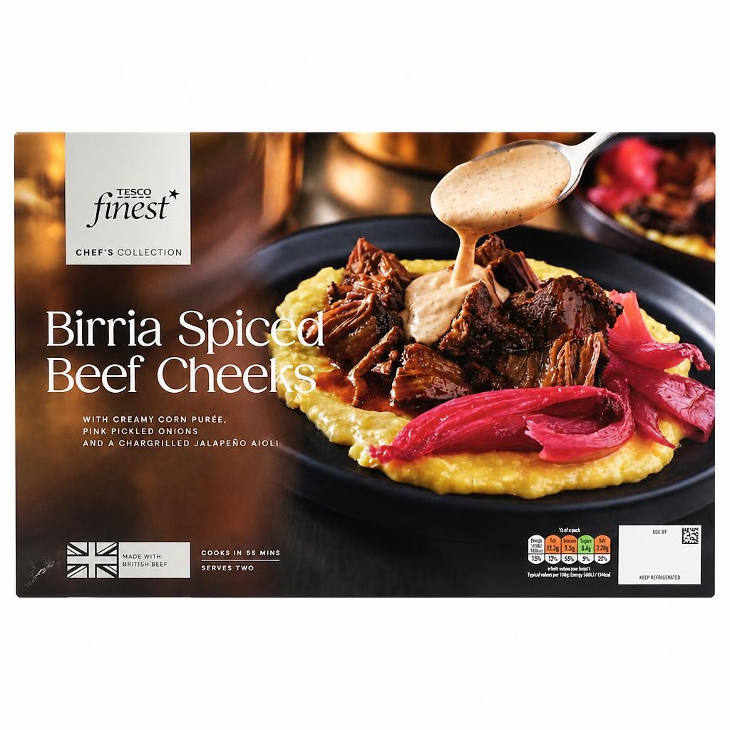 Tesco Finest Chef's Collection Birria Spiced Beef Cheeks 770g