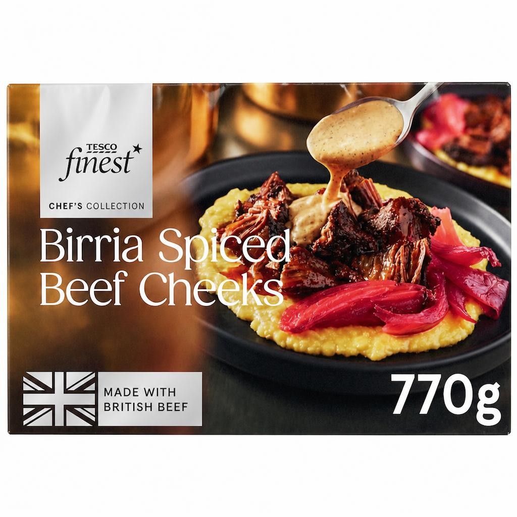 Tesco Finest Chef's Collection Birria Spiced Beef Cheeks 770g