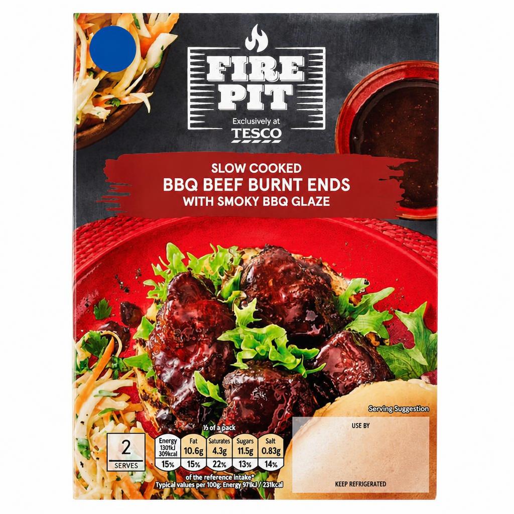 Tesco Firepit Smoky BBQ Burnt Ends 340g