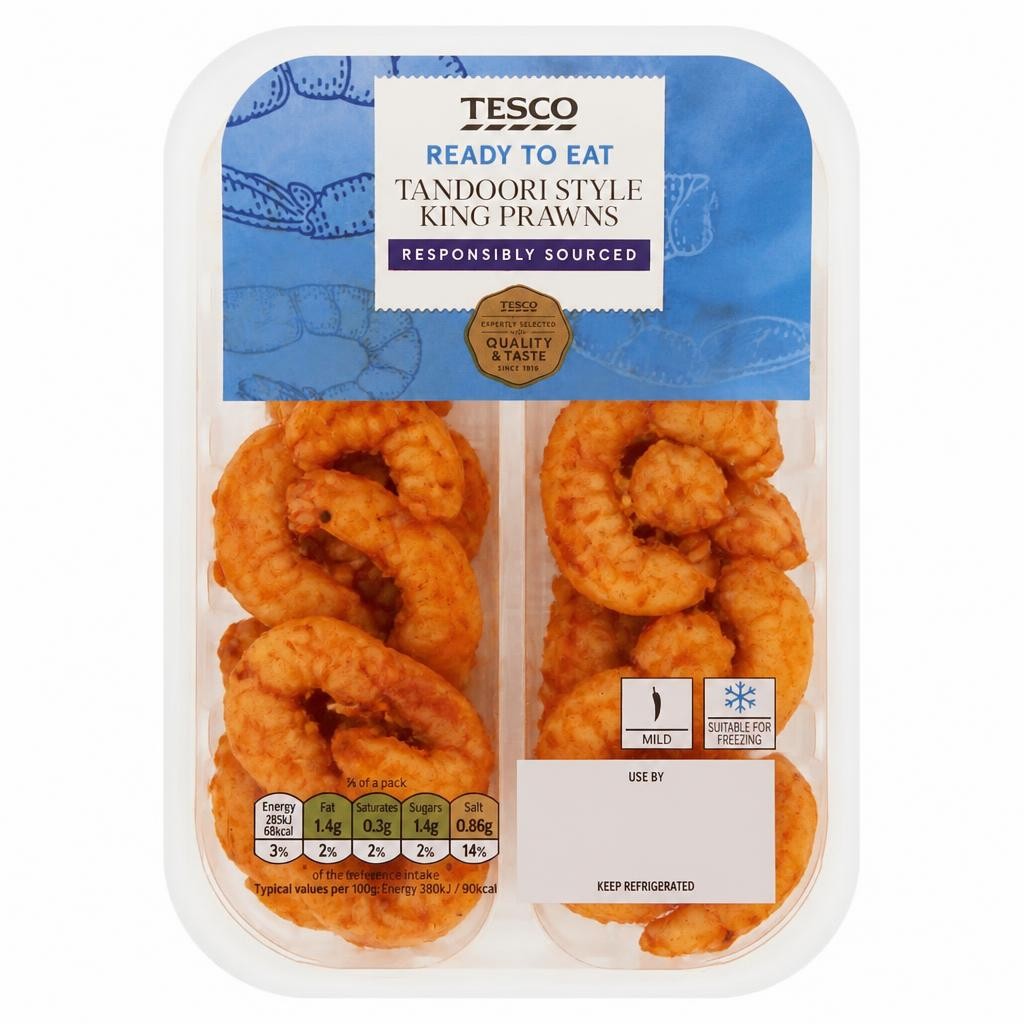Tesco Tandoori Style King Prawns 150g