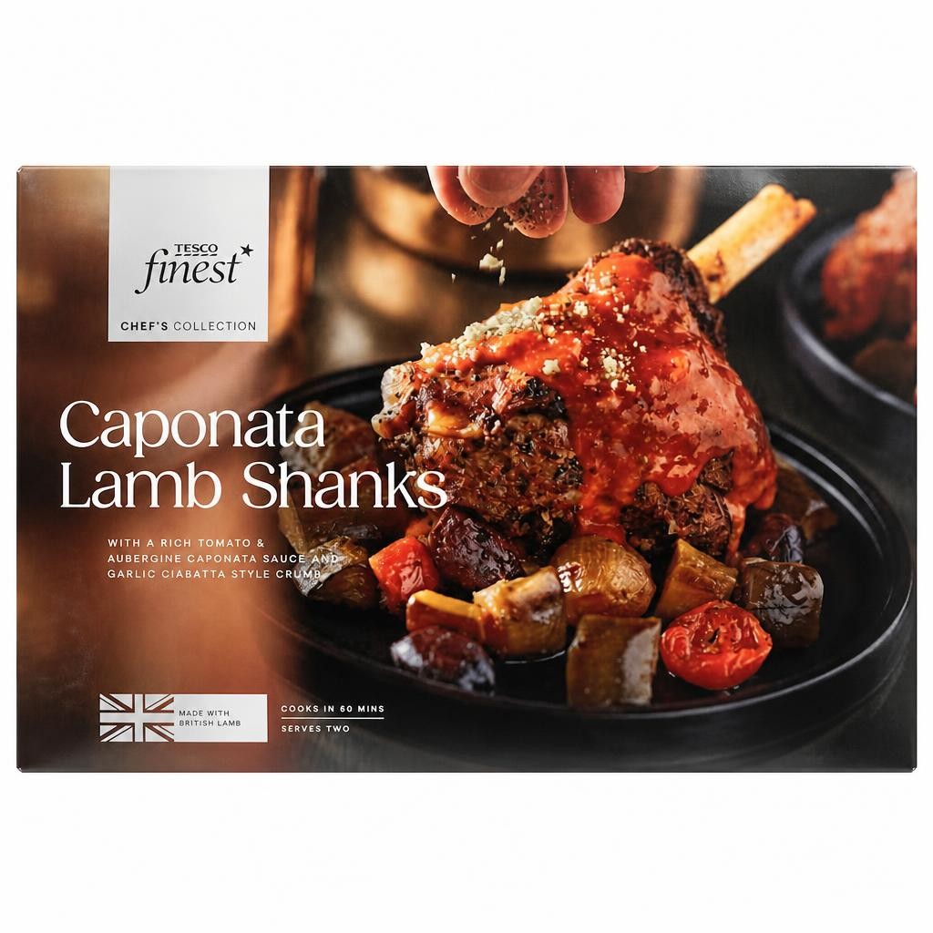 Tesco Finest Chef's Collection Caponata Lamb Shanks 1.2kg