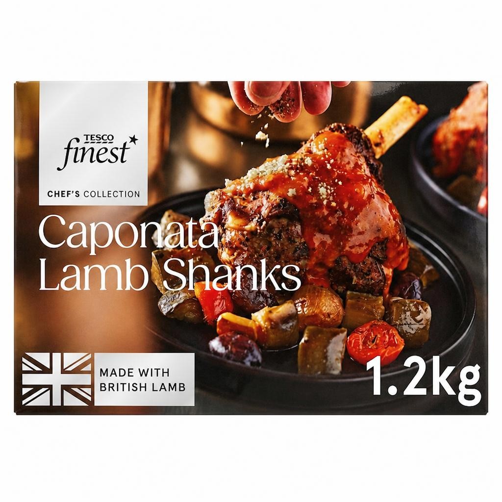 Tesco Finest Chef's Collection Caponata Lamb Shanks 1.2kg