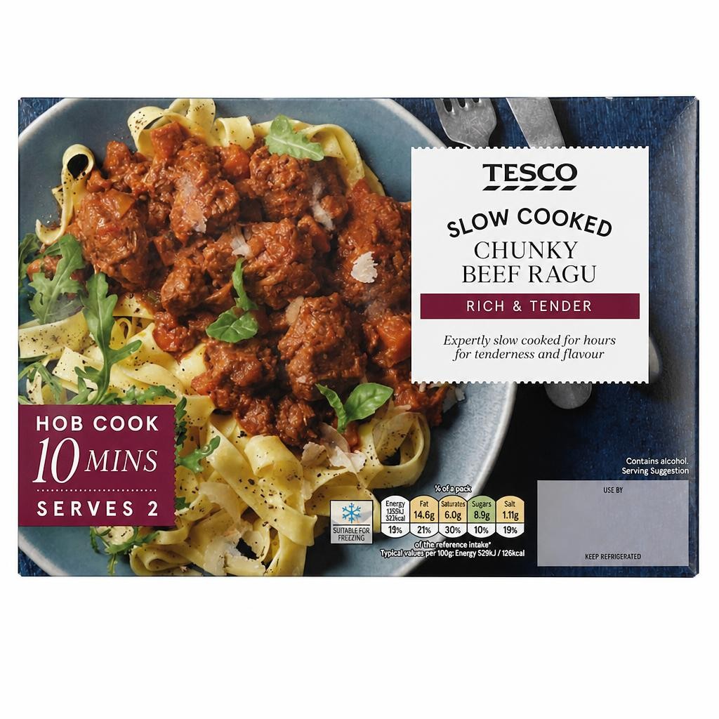 Tesco Slow Cooked Chunky Beef Ragu 550g