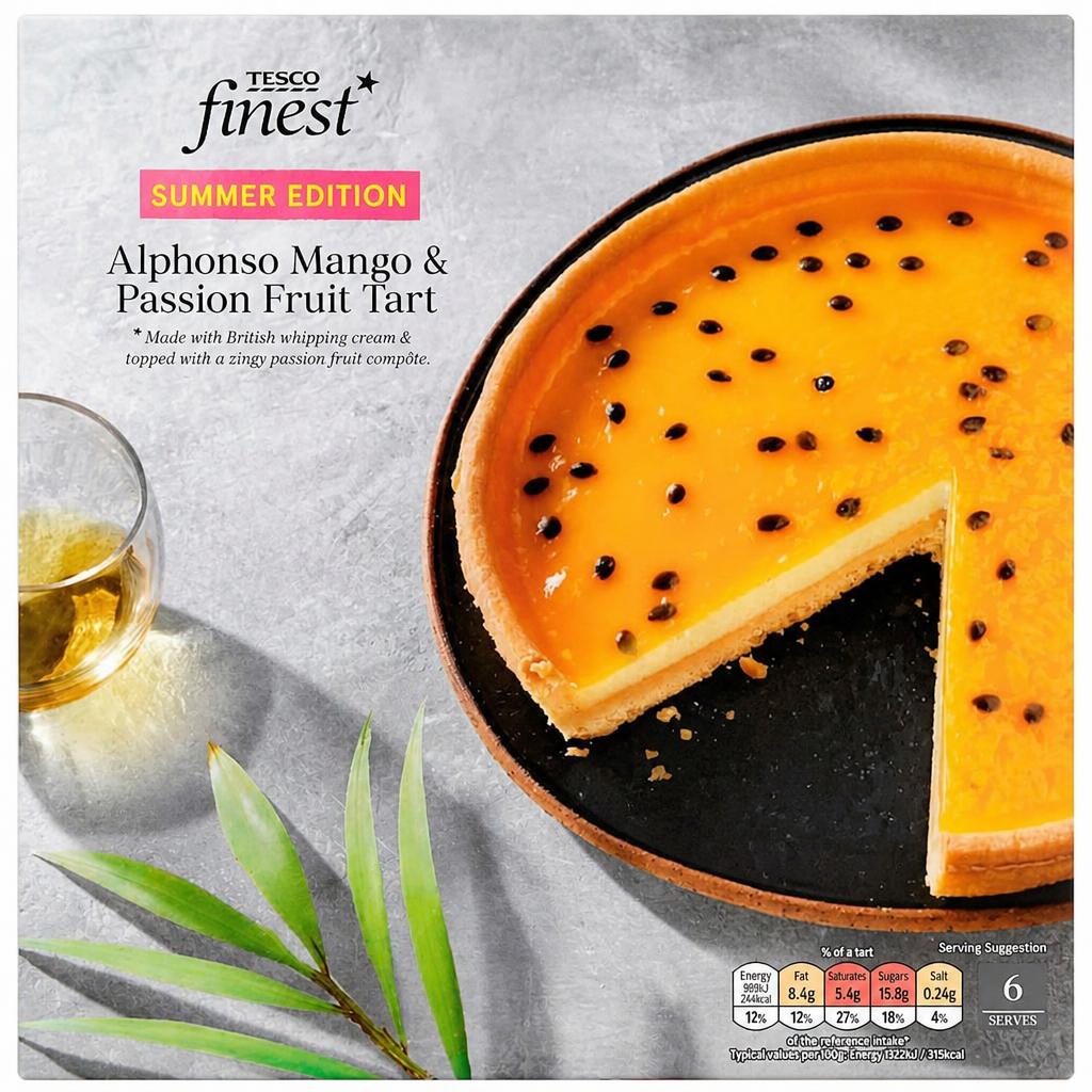 Tesco Finest Alphonso Mango & Passion Fruit Tart 409g