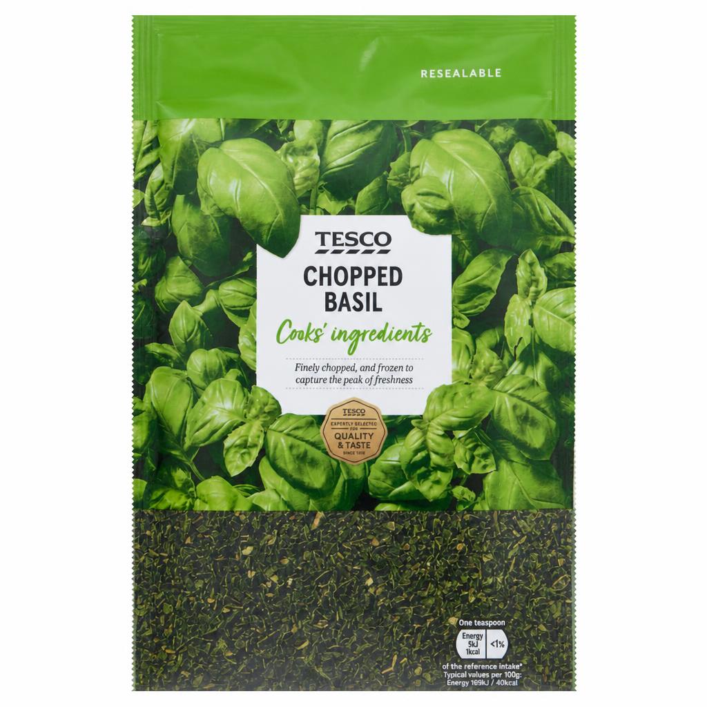Tesco Chopped Basil 50g