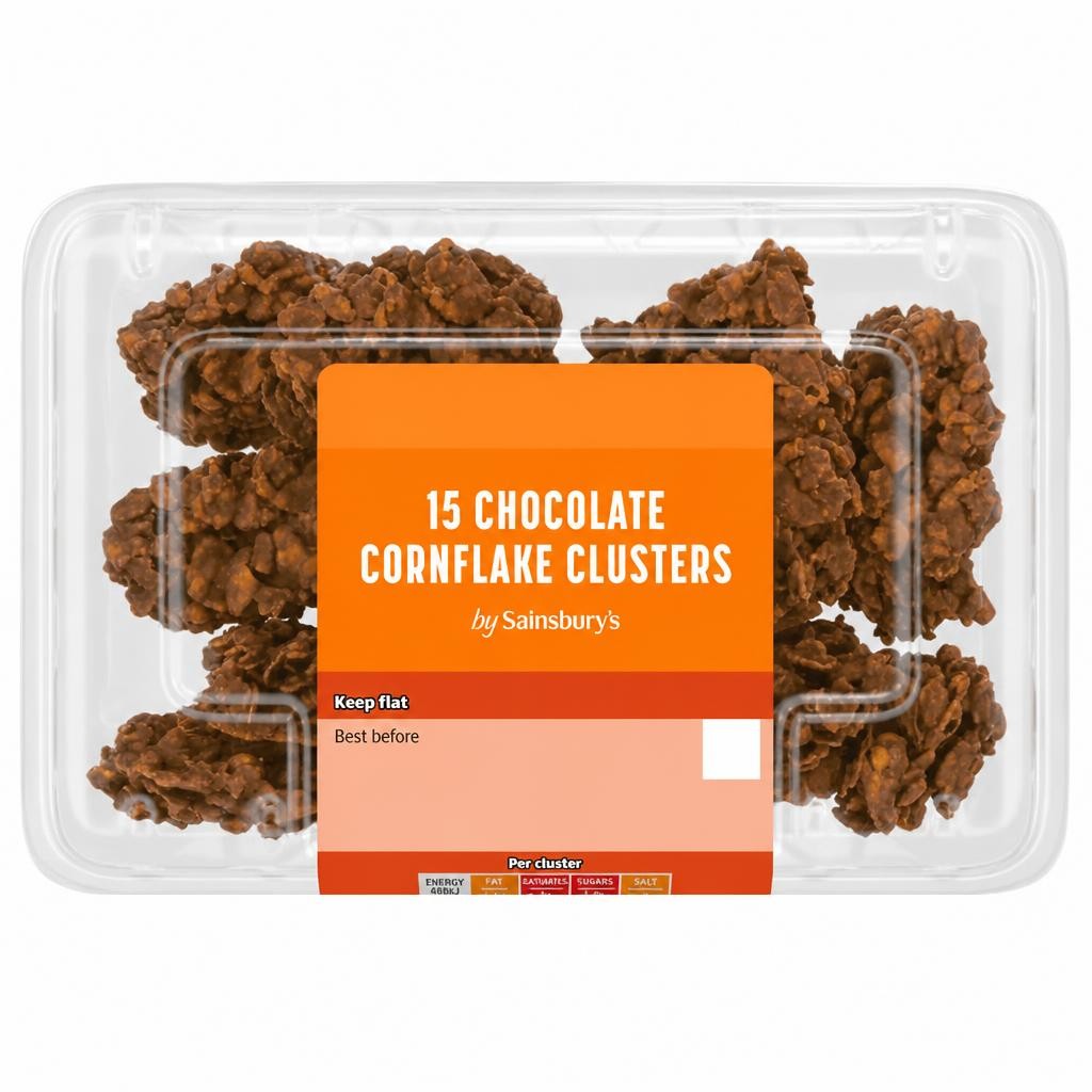 Sainsbury's 15 x Chocolate Cornflake Clusters Mini Bites