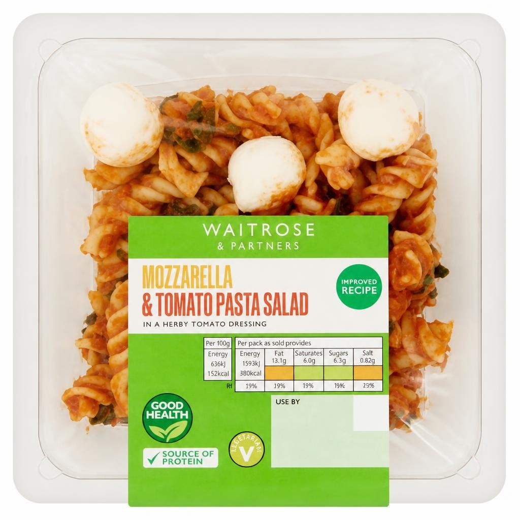 Waitrose Mozzarella & Tomato Pasta Salad