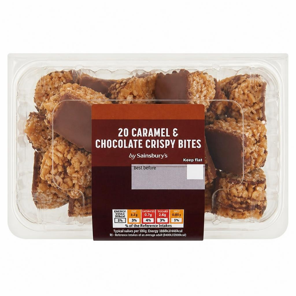 Sainsbury's 20 x Crispy Chocolate & Caramel Mini Bites