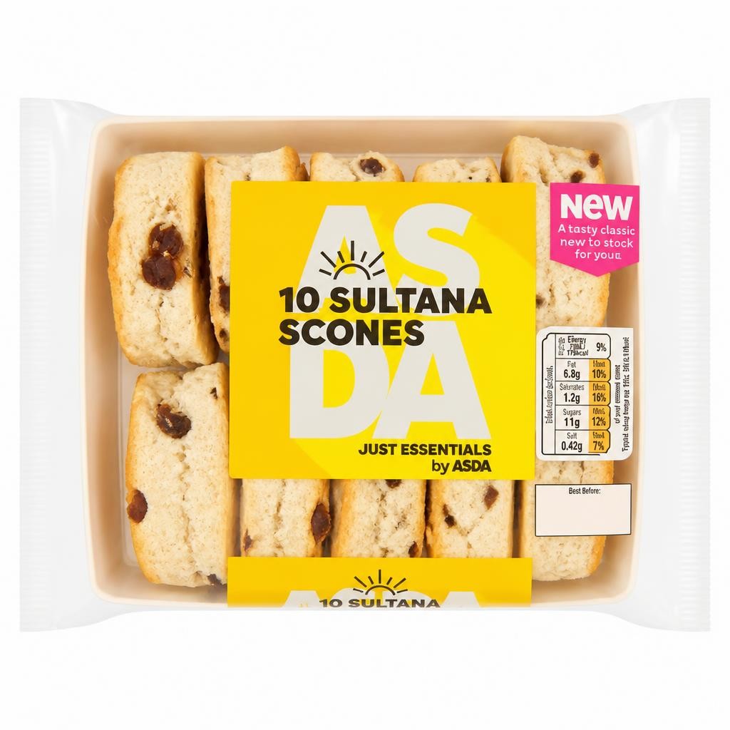 JUST ESSENTIALS by ASDA 10 Sultana Scones