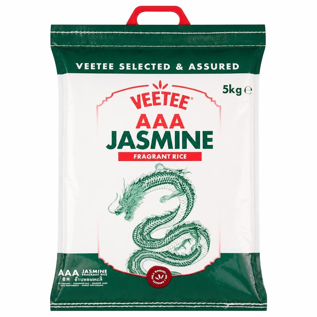Veetee AAA Jasmine Fragrant Rice 5kg