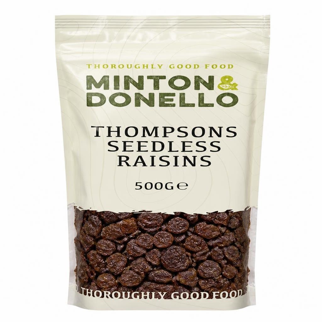 Minton & Donello Thompsons Seedless Raisins 6 x 500g | Multi