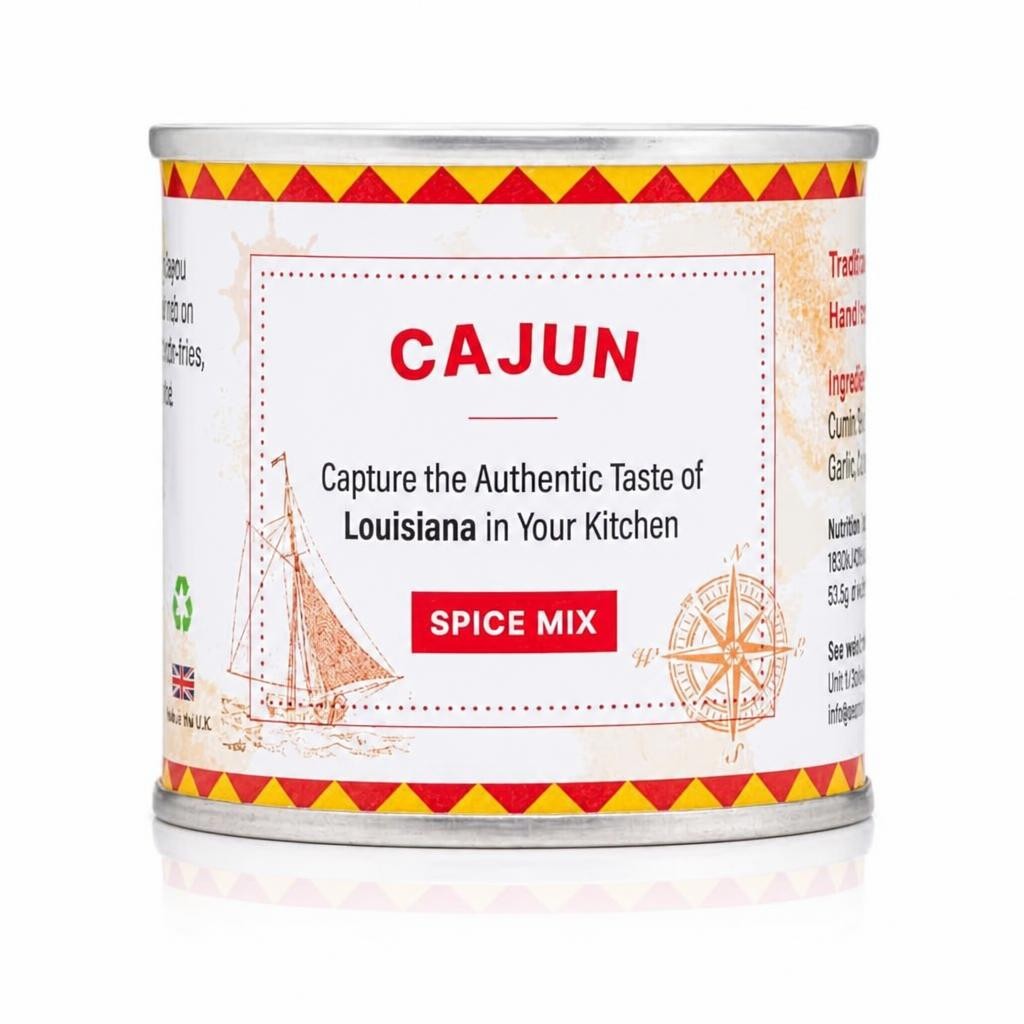 Seasoned Pioneers Cajun Spice Mix Tin 55g