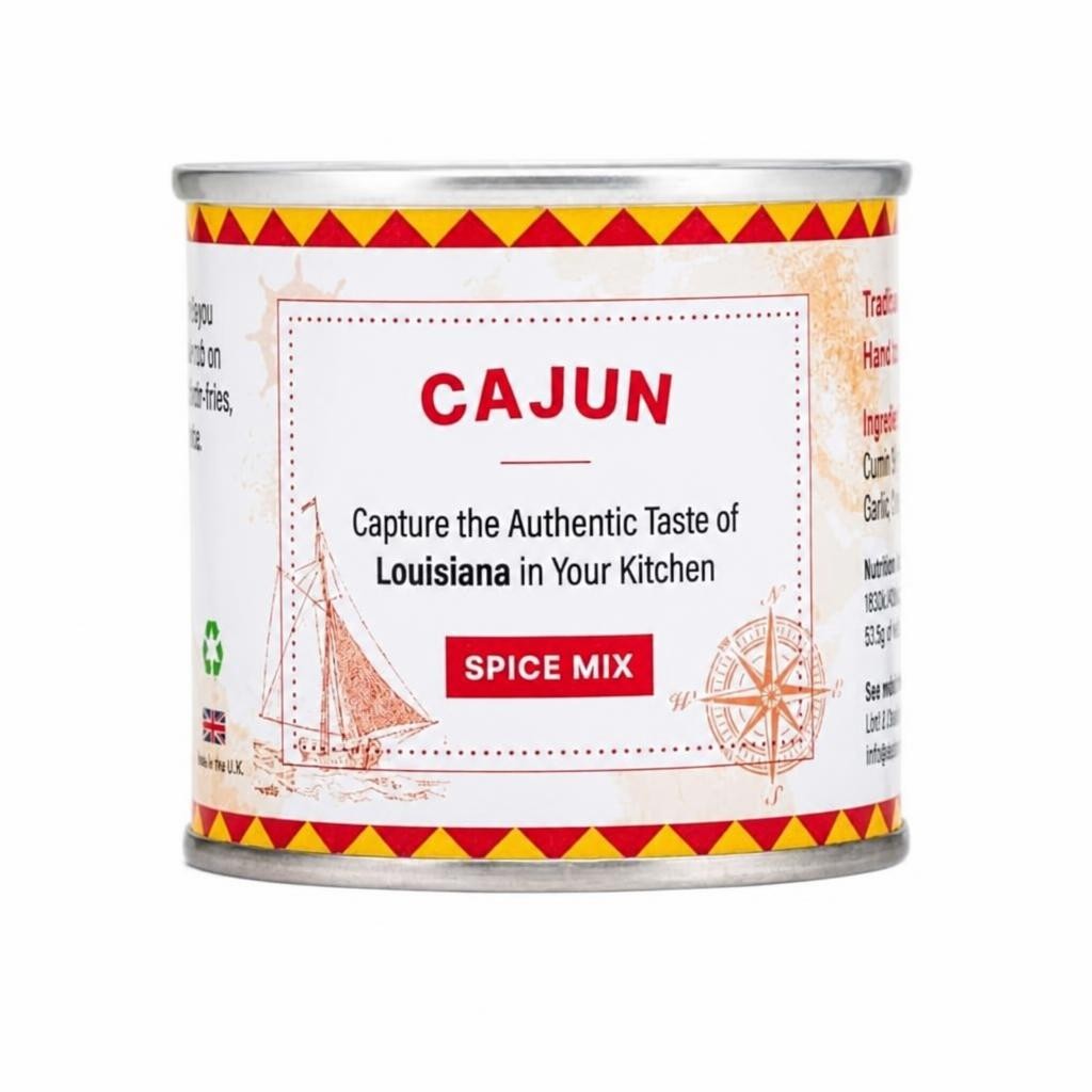 Seasoned Pioneers Cajun Spice Mix Tin 55g