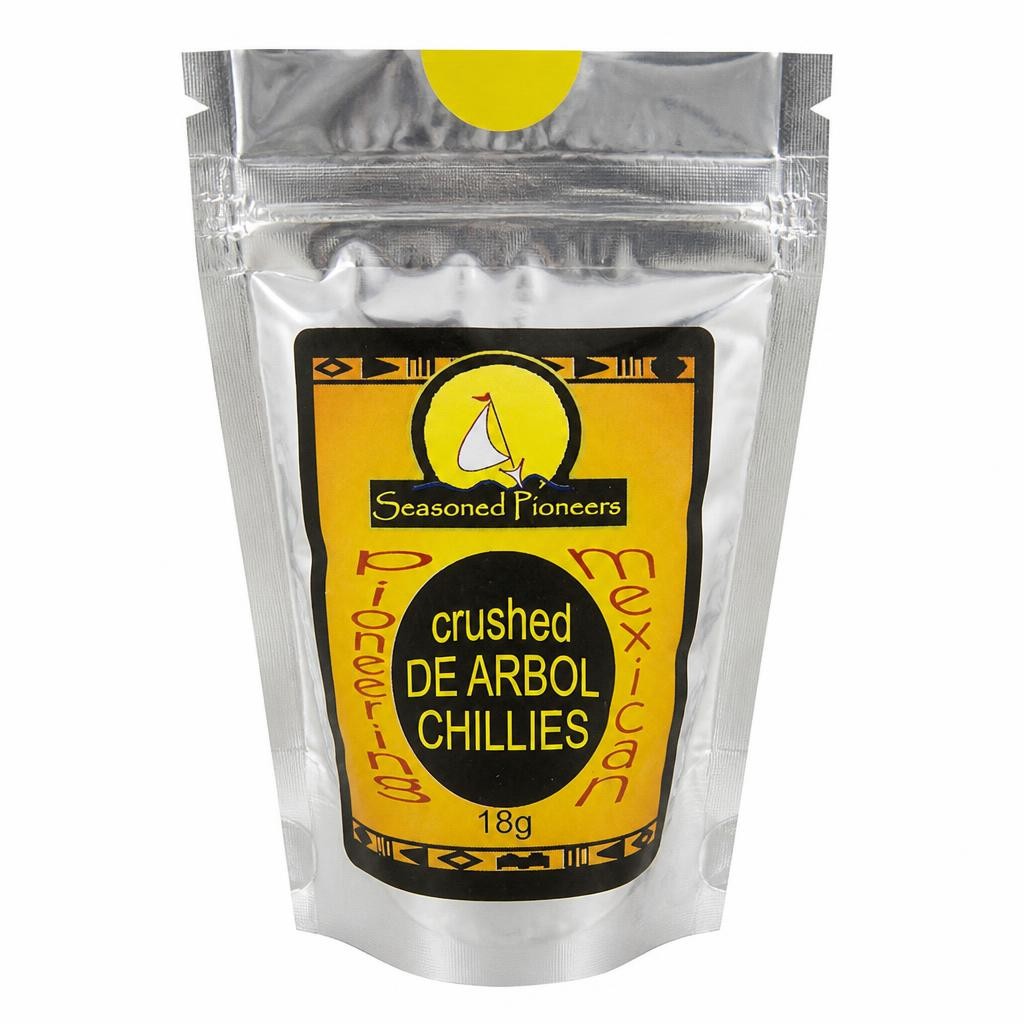 Seasoned Pioneers Crushed De Arbol Chillies 10g