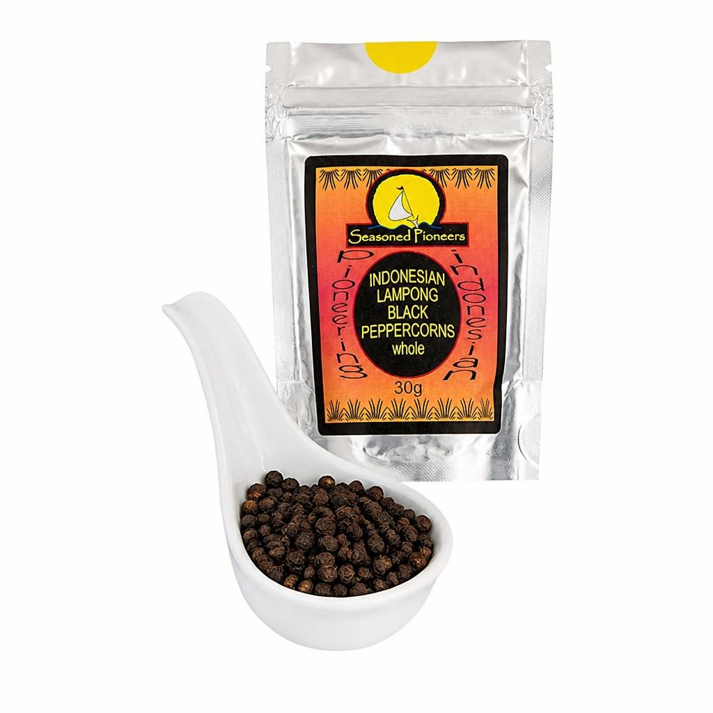 Seasoned Pioneers Black Pepper Indonesian Lampong 30g