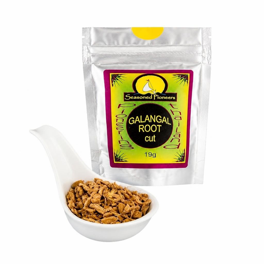 Seasoned Pioneers Galangal Root Cut Packet 19g