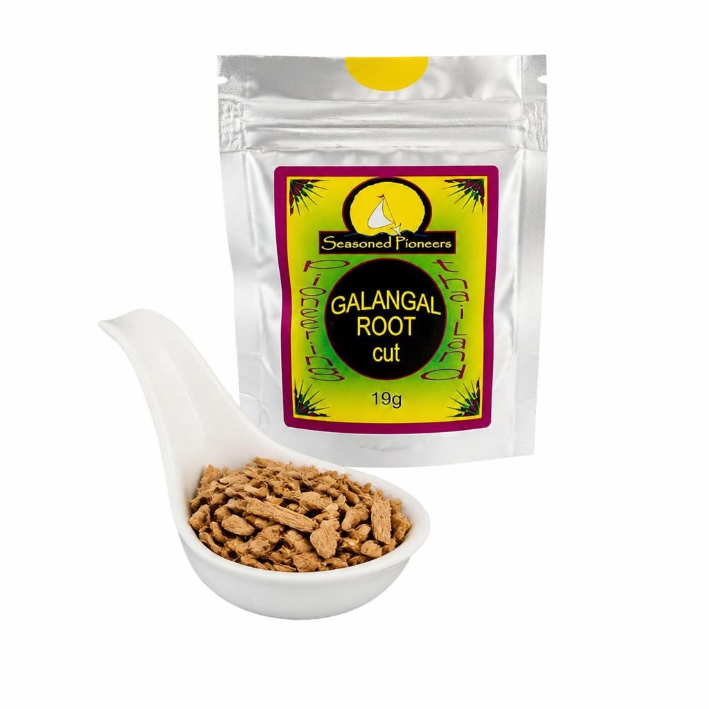 Seasoned Pioneers Galangal Root Cut Packet 19g