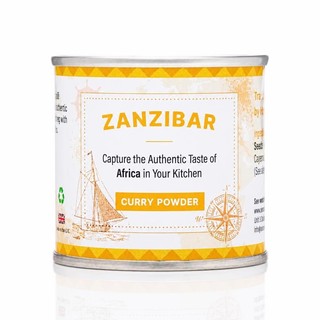Seasoned Pioneers Zanzibar Curry Powder Spice Tin 60g