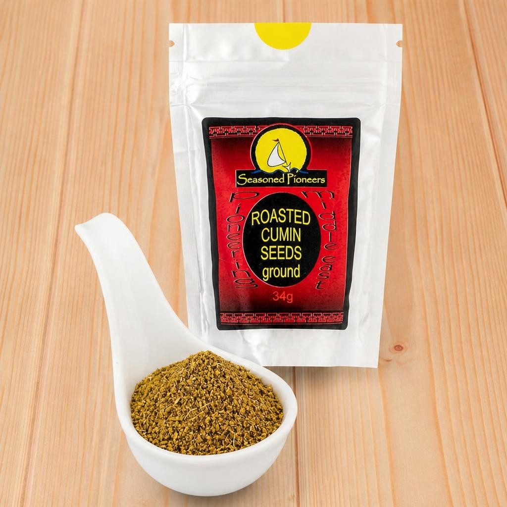 Seasoned Pioneers Cumin Seeds Roasted & Ground Packet 34g