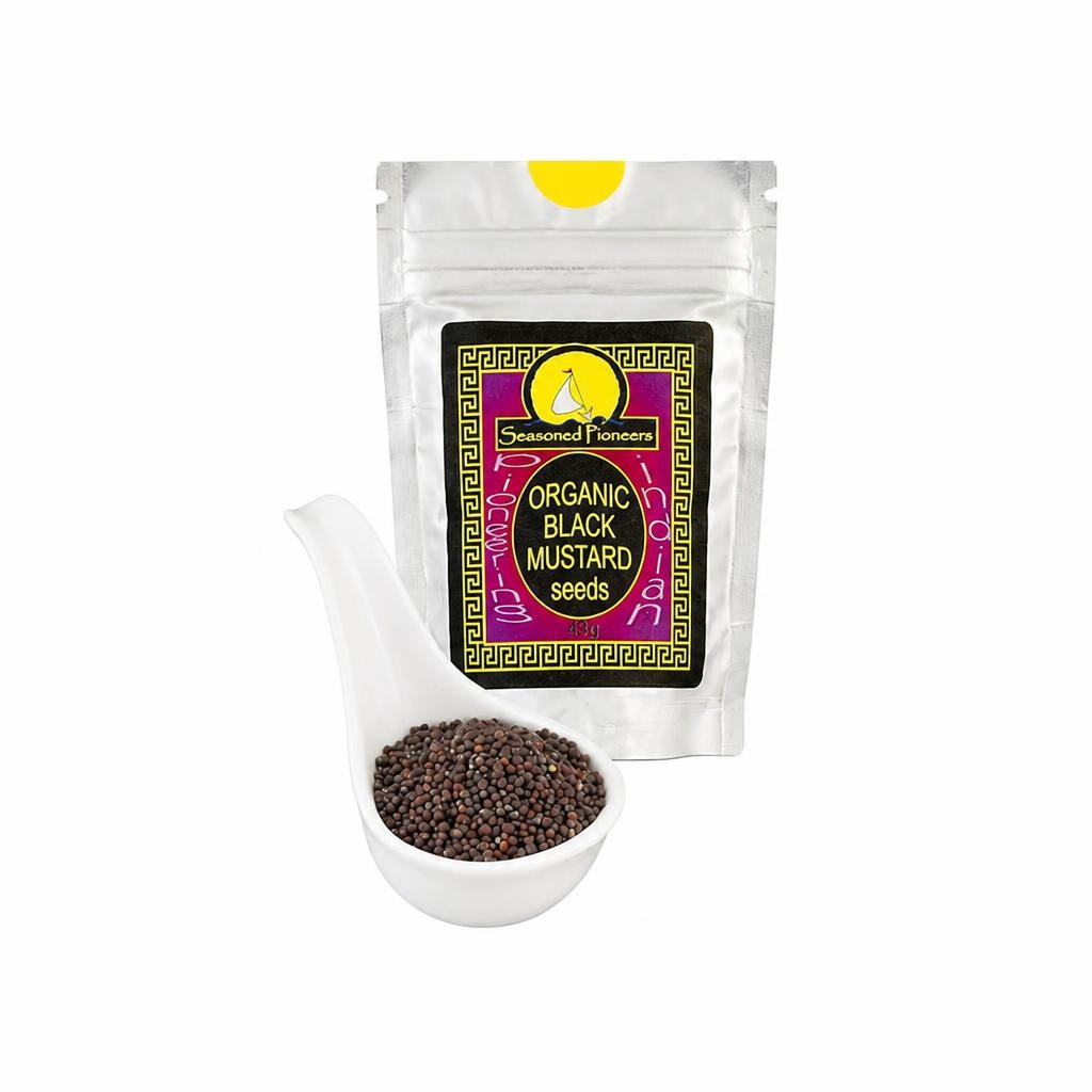 Seasoned Pioneers Organic Black Mustard Seeds 43g