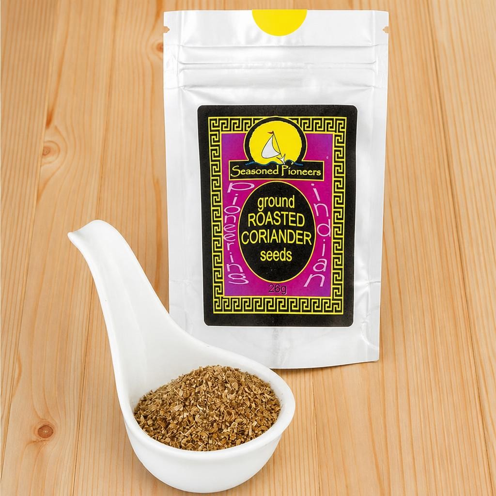 Seasoned Pioneers Ground Roasted Coriander Seeds Packet
