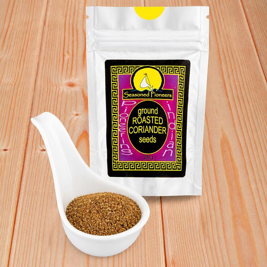Seasoned Pioneers Ground Roasted Coriander Seeds Packet
