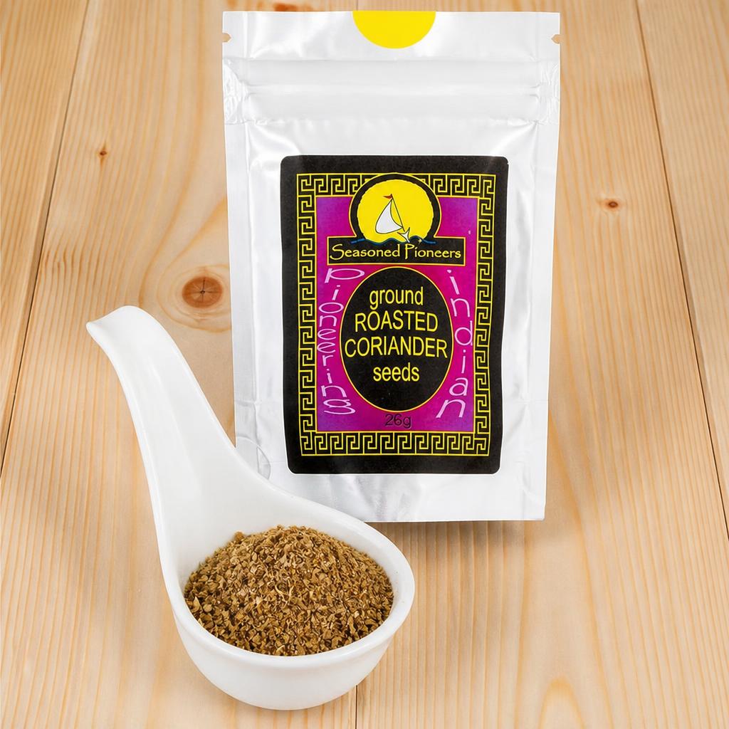 Seasoned Pioneers Ground Roasted Coriander Seeds Packet