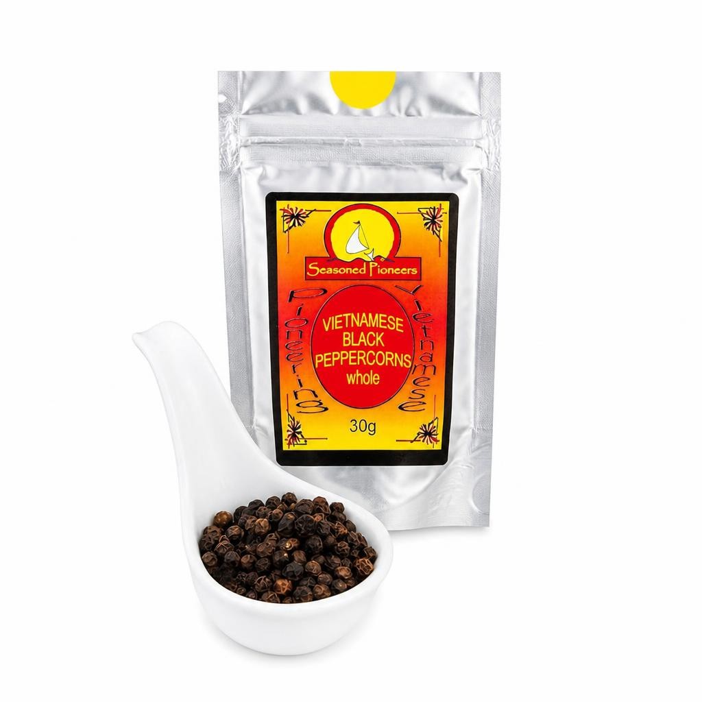 Seasoned Pioneers Vietnamese Black Peppercorns 30g