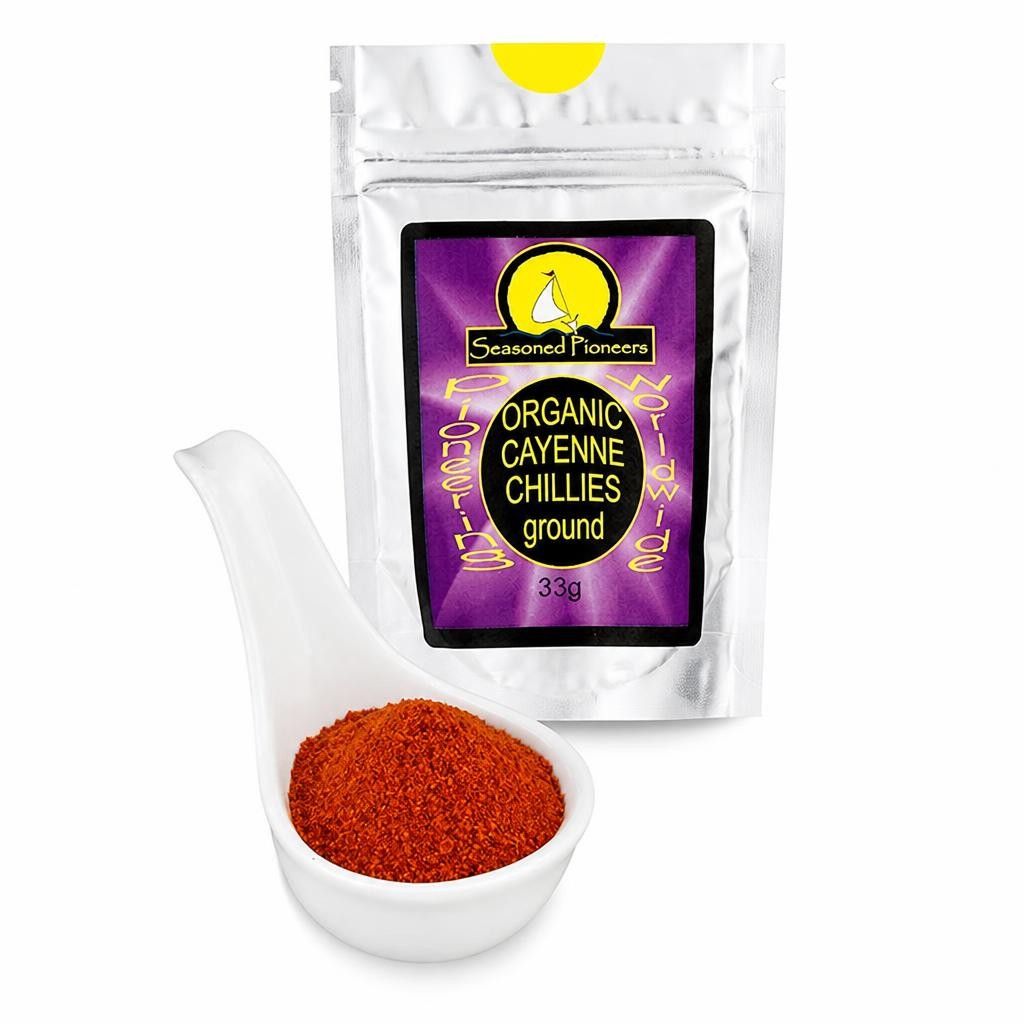 Seasoned Pioneers Organic Cayenne 33g