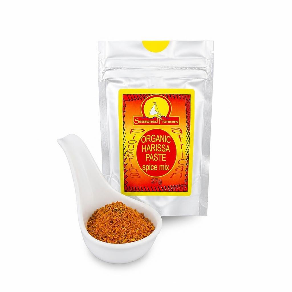 Seasoned Pioneers Organic Harissa Paste Spice Mix 27g
