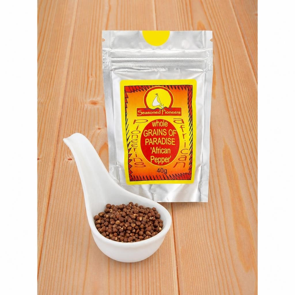 Seasoned Pioneers Grains Of Paradise African Pepper Whole Packet