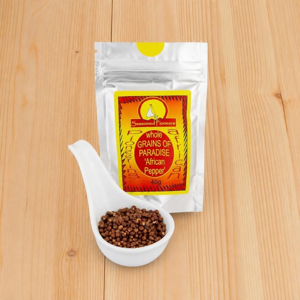Seasoned Pioneers Grains Of Paradise African Pepper Whole Packet
