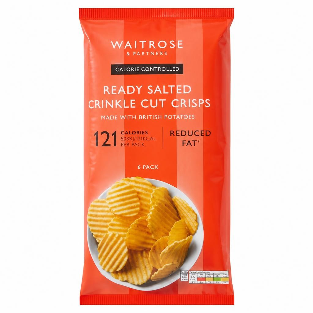 Waitrose LOVE Life Ready Salted Reduced Fat Multipack Crisps