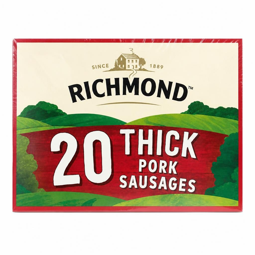 Richmond 20 Thick Pork Sausages 1024g