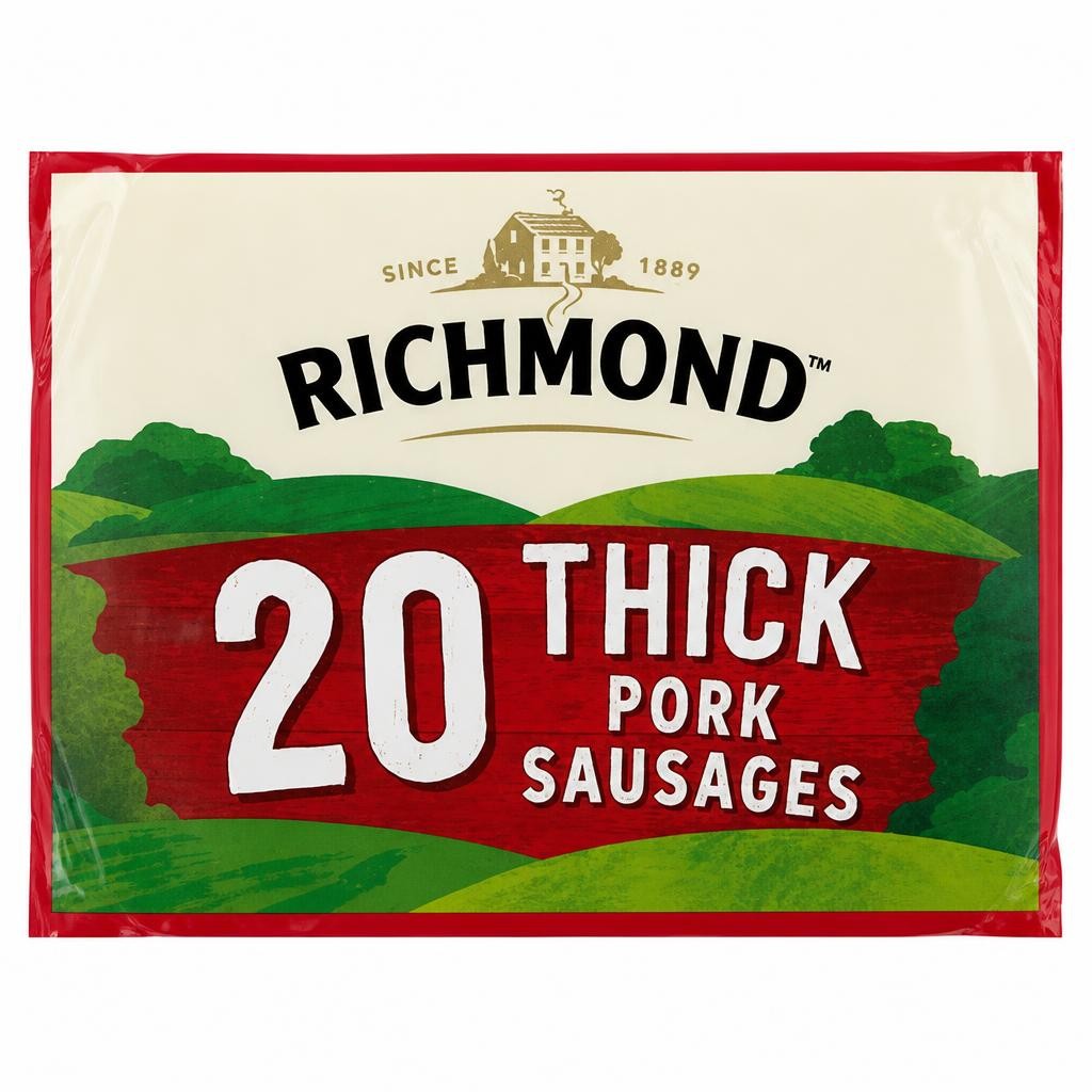Richmond 20 Thick Pork Sausages 1024g