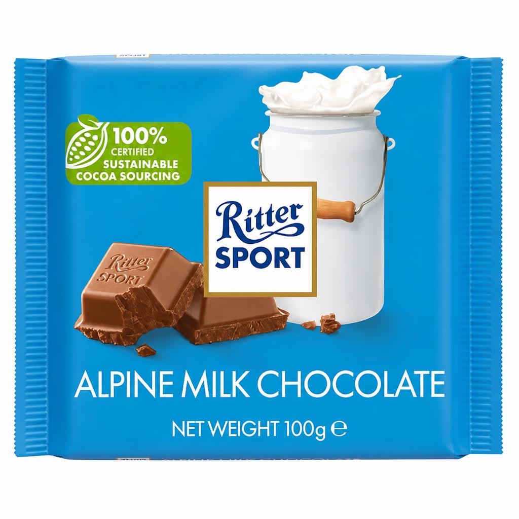 Ritter Sport Alpine Milk Chocolate