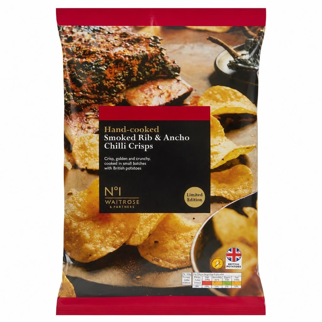 No.1 Hand-Cooked Smoked Rib & Ancho Chilli Crisps