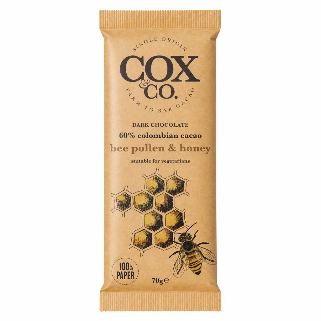 Cox & Co Dark Chocolate Bee Pollen & Honey