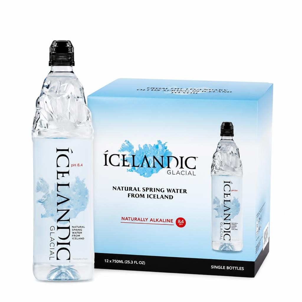 Icelandic Glacial Still Water PET Bottles 12 x 750ml