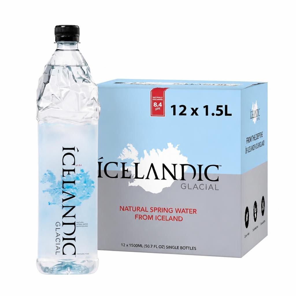 Icelandic Glacial Premium Still Water 12 x 1.5 Litres