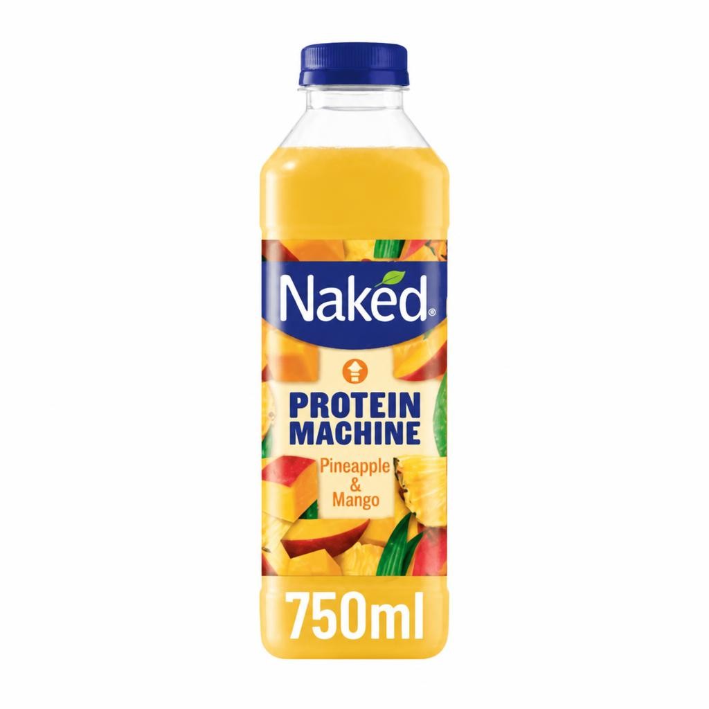 Naked Protein Machine Smoothie Pineapple & Mango 750ml