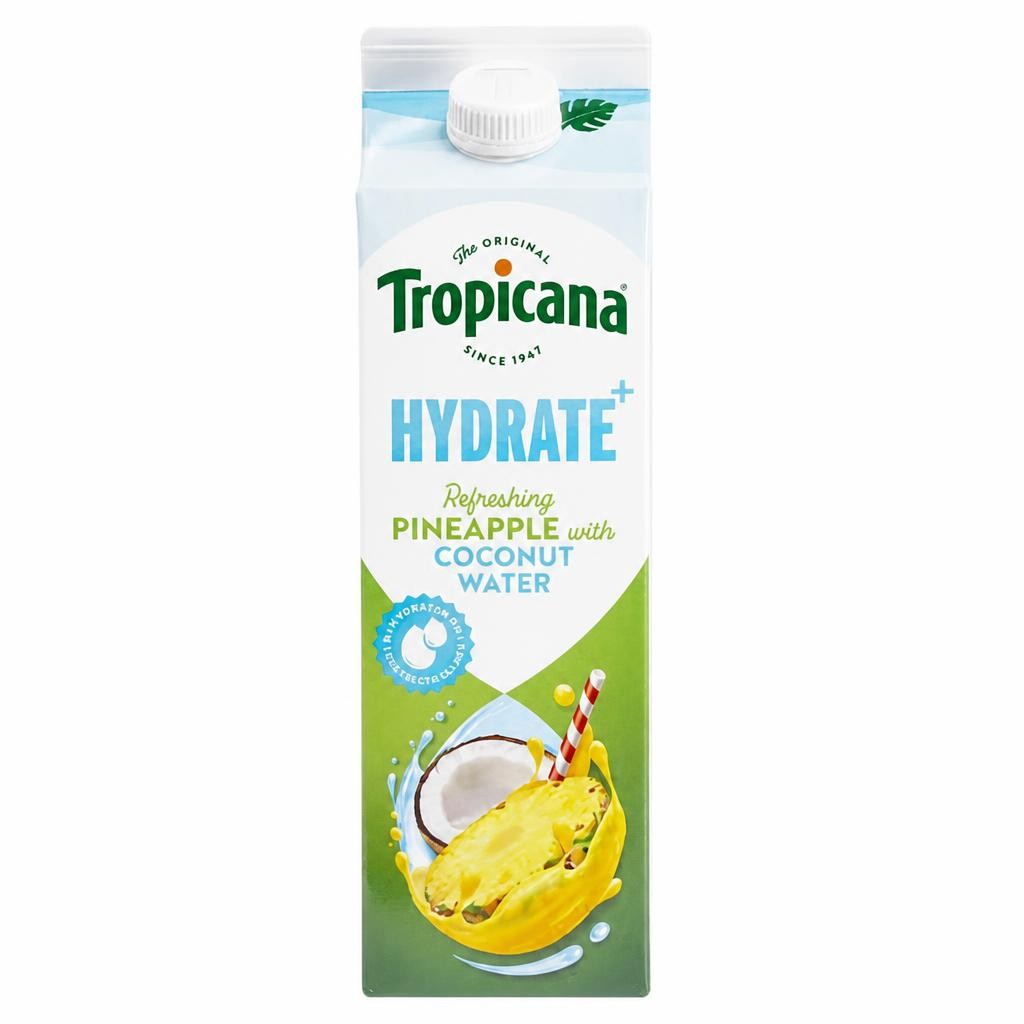 Tropicana Hydrate+ Pineapple Fruit Juice with Coconut Water 850ml
