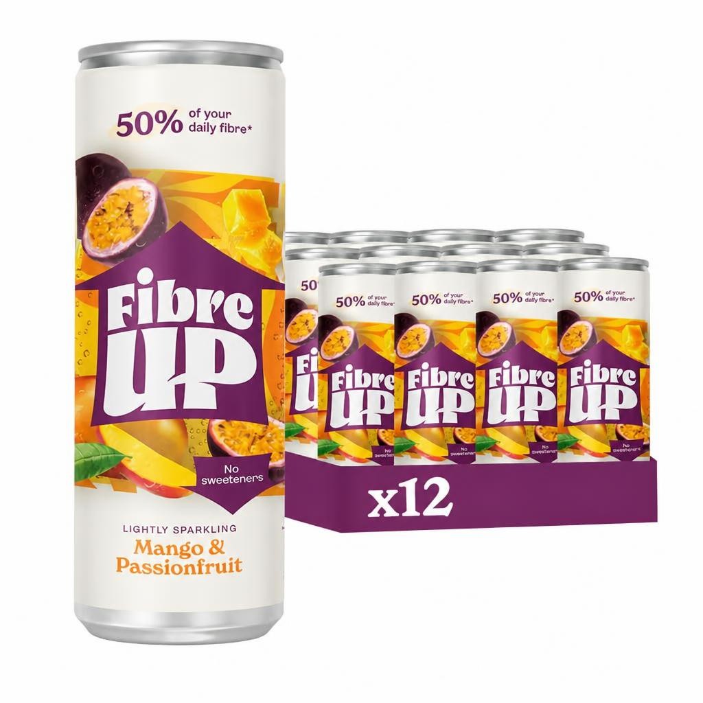 Fibre UP Mango & Passionfruit Soft Drink 12 x 250ml