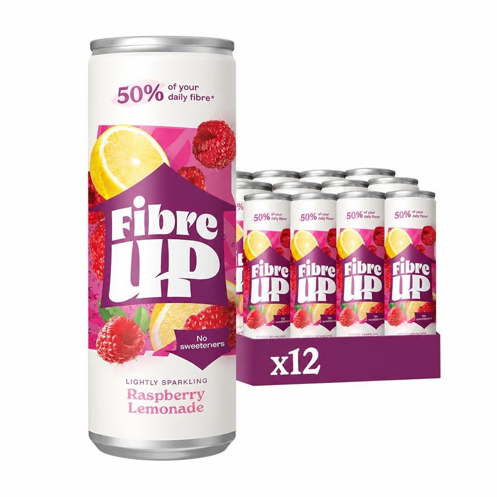 Fibre UP Raspberry Lemonade Soft Drink 12 x 250ml