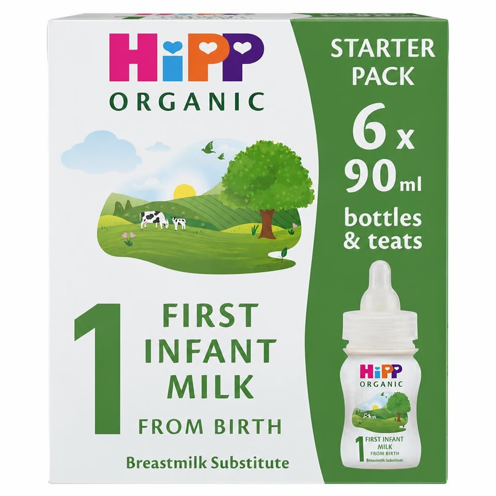 Hipp Organic 1 First Infant Baby Milk Ready To Eat 6X90ml