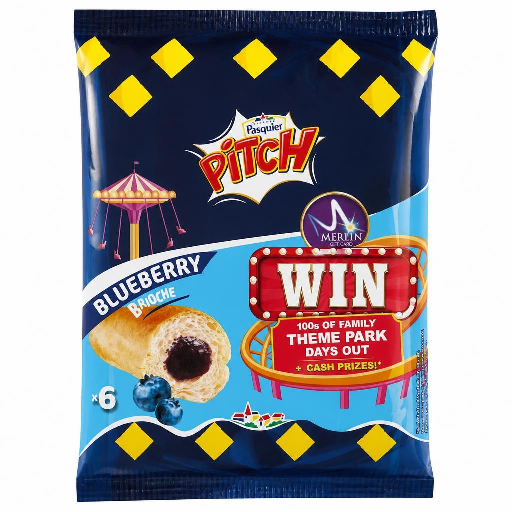 Brioche Pasquier Pitch New 6 Blueberry Brioche 210g