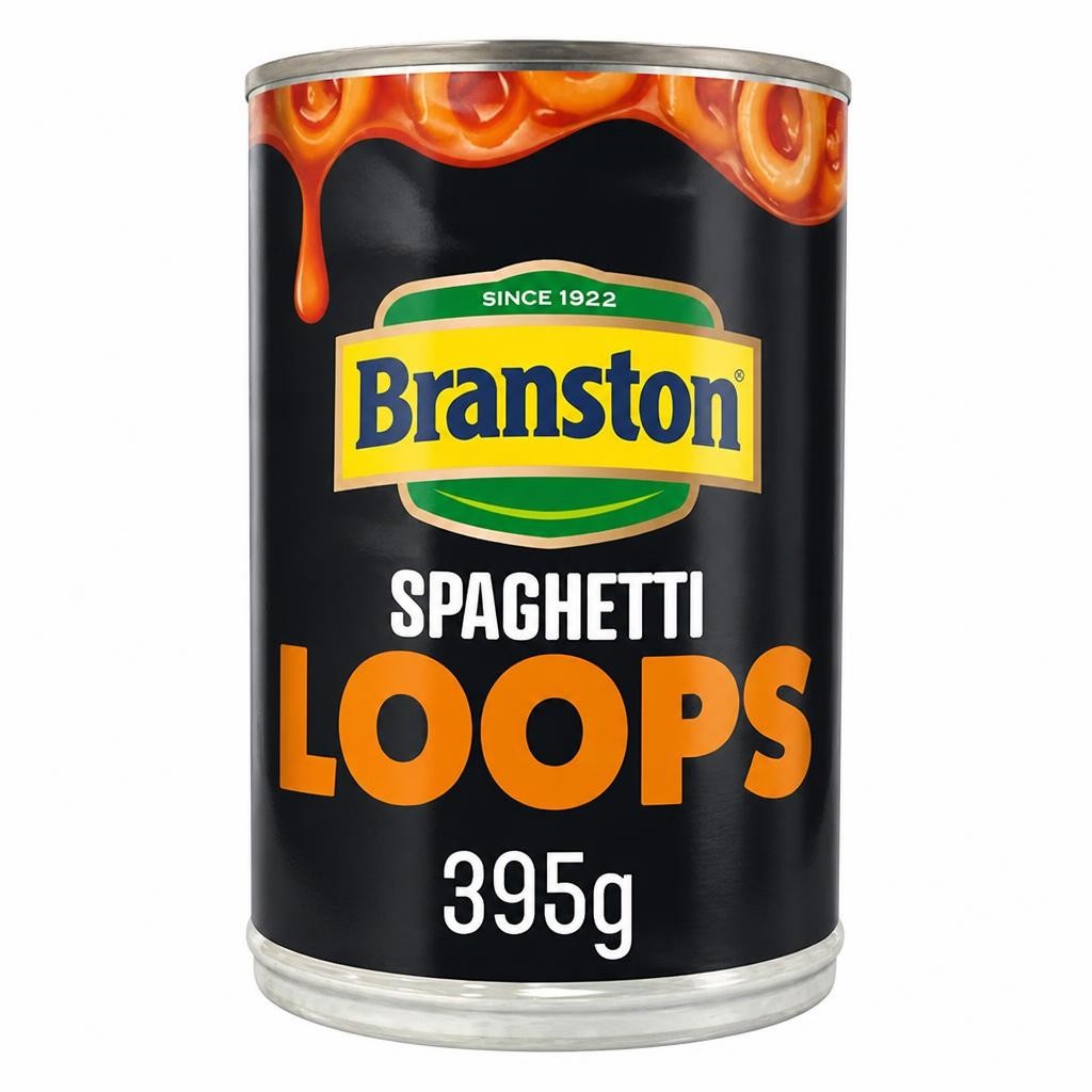 Branston Spaghetti Loops in a Rich Thick Tomatoey Sauce 395g