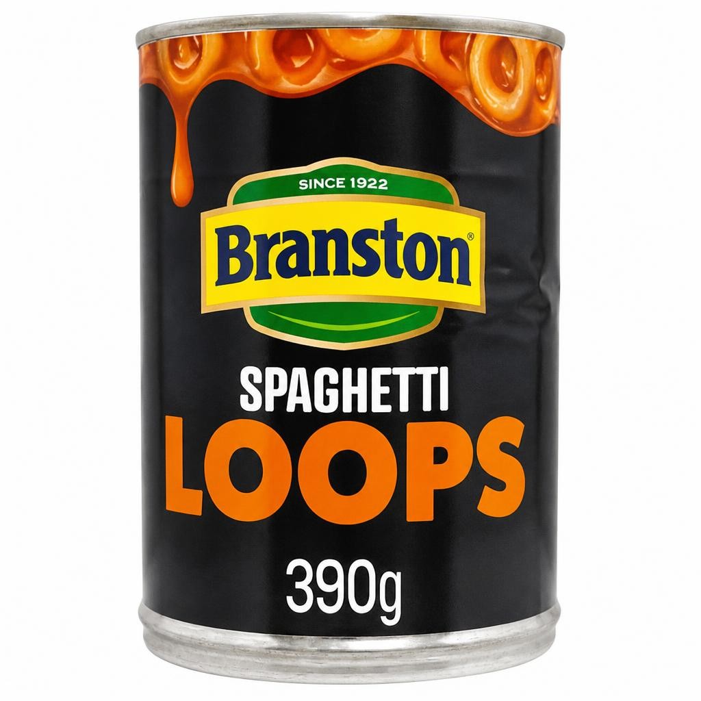 Branston Spaghetti Loops in a Rich Thick Tomatoey Sauce 395g