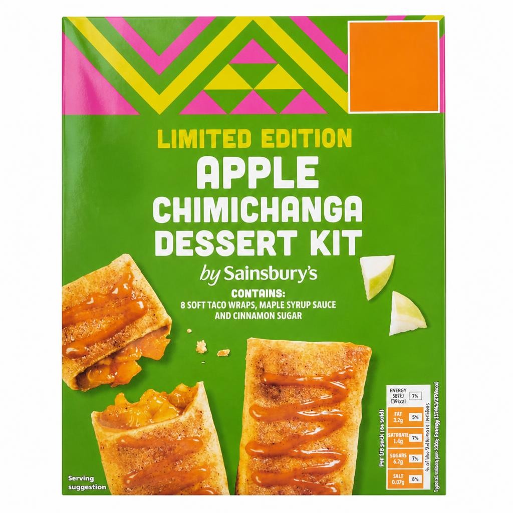 Sainsbury's  Limited Edition Apple Chimichanga Dessert Kit 400g